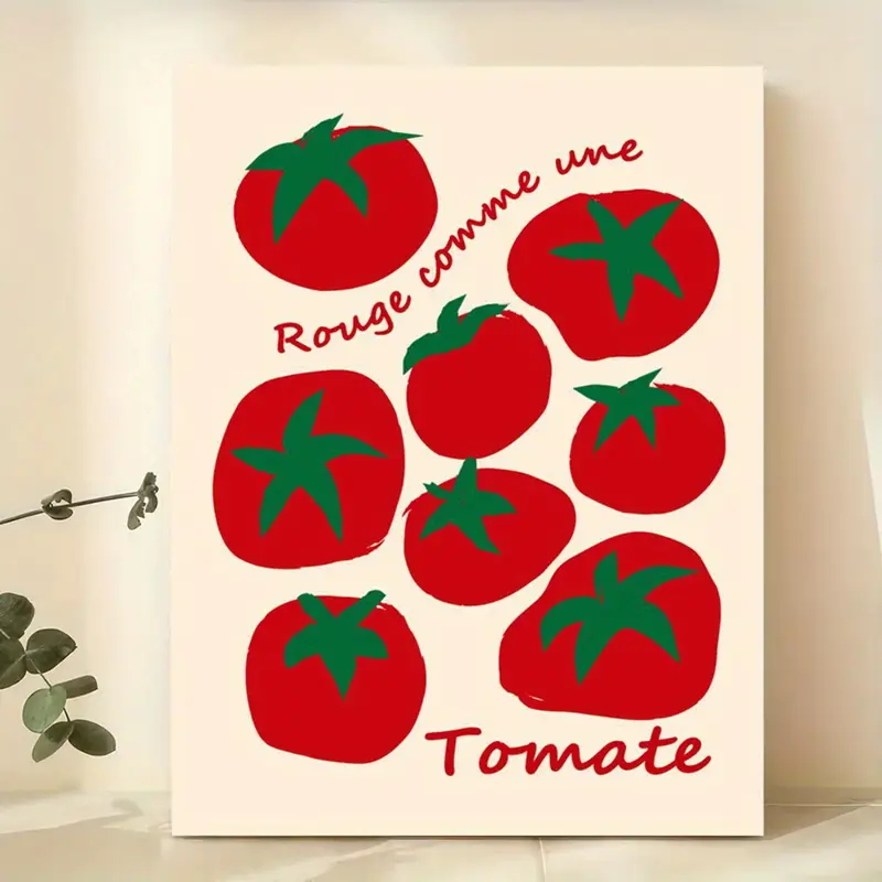 Photography Hobby - โมเดิร์นสีสันมะเขือเทศสีแดง Wall Art พิมพ์ภาพวาดผ้าใบภาพโปสเตอร์สําหรับห้องนั่งเล่นห้องครัวตกแต่งบ้าน