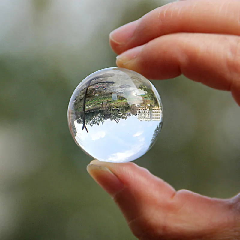 Lens Ball Crystal - ลูกแก้วคริสตัลสีขนาด 30 มม. สำหรับตกแต่งการถ่ายภาพ ลูกโลกทรงกลม ของตกแต่งบ้าน