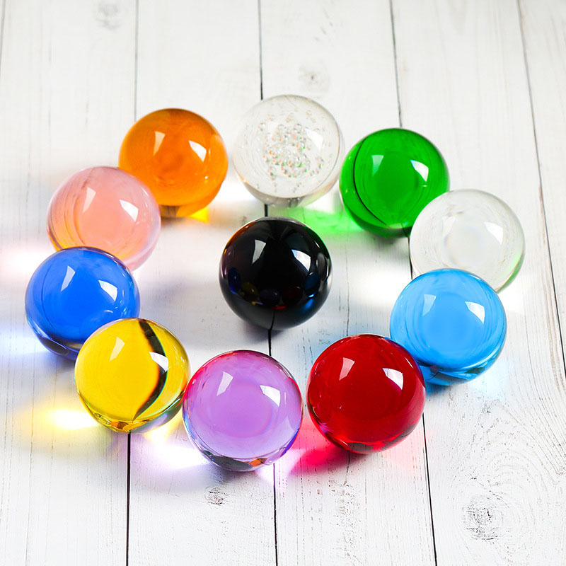 Lens Ball Crystal - 10 สี 30 มม.โคมระย้าเลนส์แก้วคริสตัลทรงกลมการถ่ายภาพเครื่องประดับตกแต่งตกแต่ง Fengshui Figurine