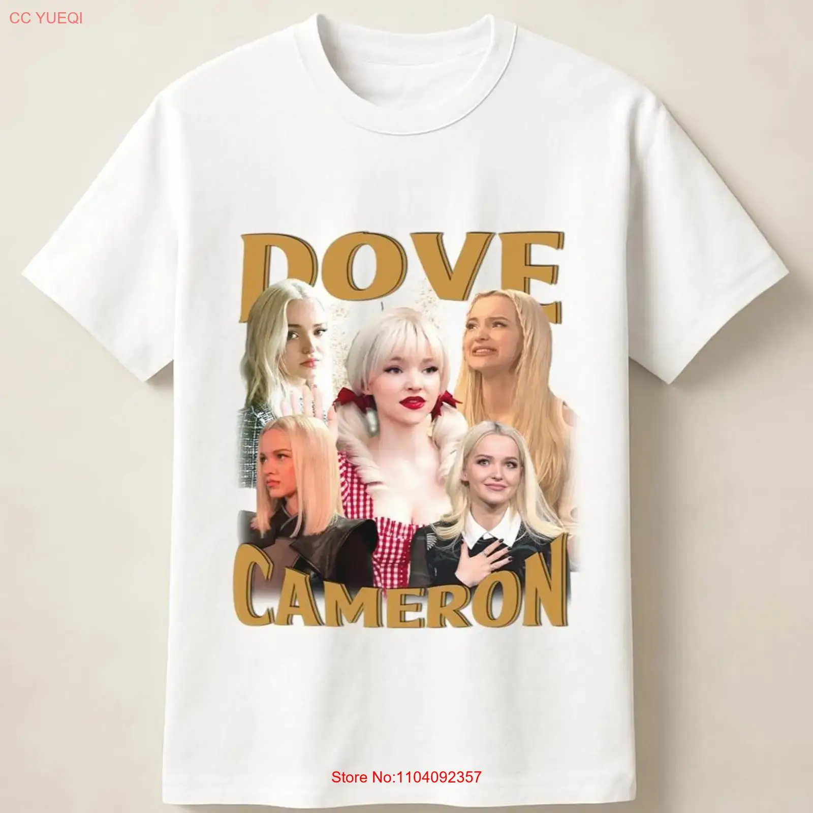 Photography Graphic Design - เสื้อยืดโดฟ คาเมรอน ซอฟท์โกลว์ ลายแฟชั่นฟอร์มาล วินเทจ ลุคสบายๆ