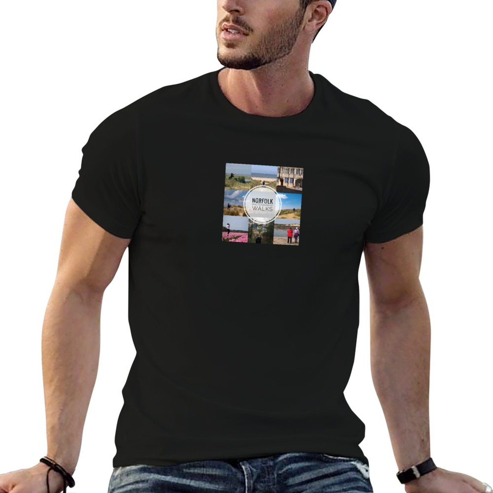 Photography Graphic Design - เสื้อยืด Norfolk Photography Walks เสื้อยืดผู้ชาย เสื้อยืดลายกราฟิก