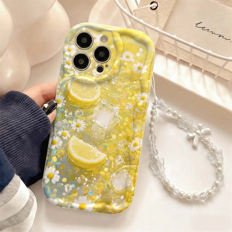 Photography Hobby - เคสโทรศัพท์ลายภาพวาดสีน้ำมันดอกเลมอนและก้อนน้ำแข็ง สำหรับ Samsung S25 S26 S22