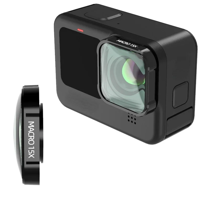Gopro Action Camera Hero 13 Black - ฟิลเตอร์เลนส์15X มาโคร HD สำหรับ GoPro HERO