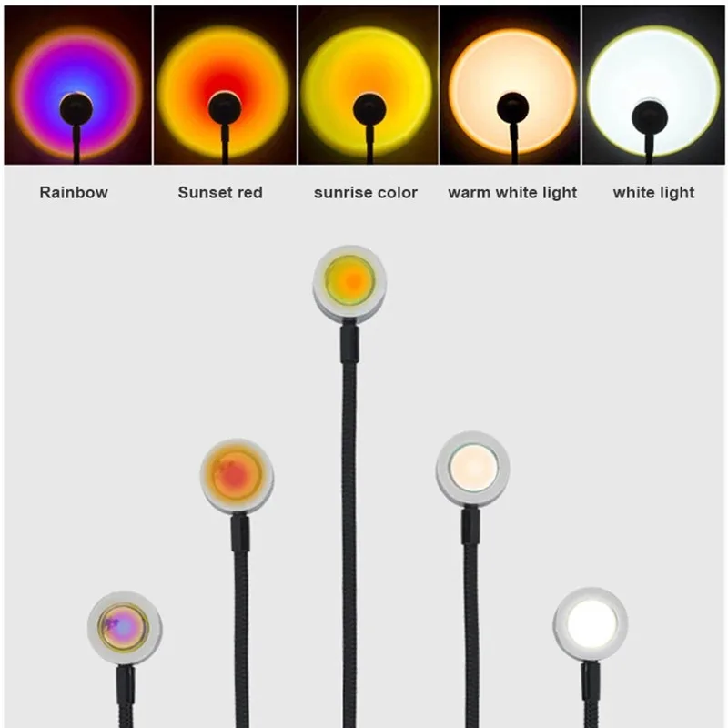 Photography Coffee - โคมไฟ USB Sunset Rainbow บรรยากาศ Night