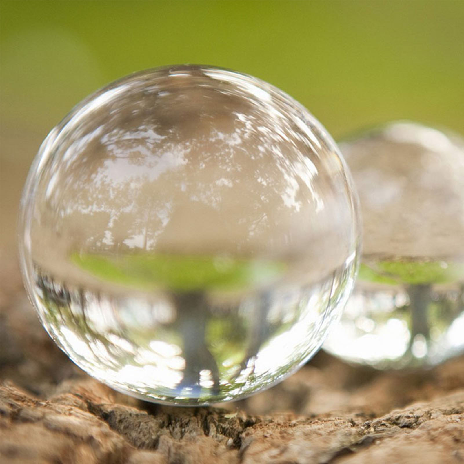 Lens Ball Crystal - ลูกแก้วคริสตัลใสสำหรับคนรักการถ่ายภาพ สำหรับตกแต่งบ้าน ลูกแก้วเลนส์ศิลปะ อุปกรณ์ประกอบฉากทางแสง ของขวัญ ขนาด
