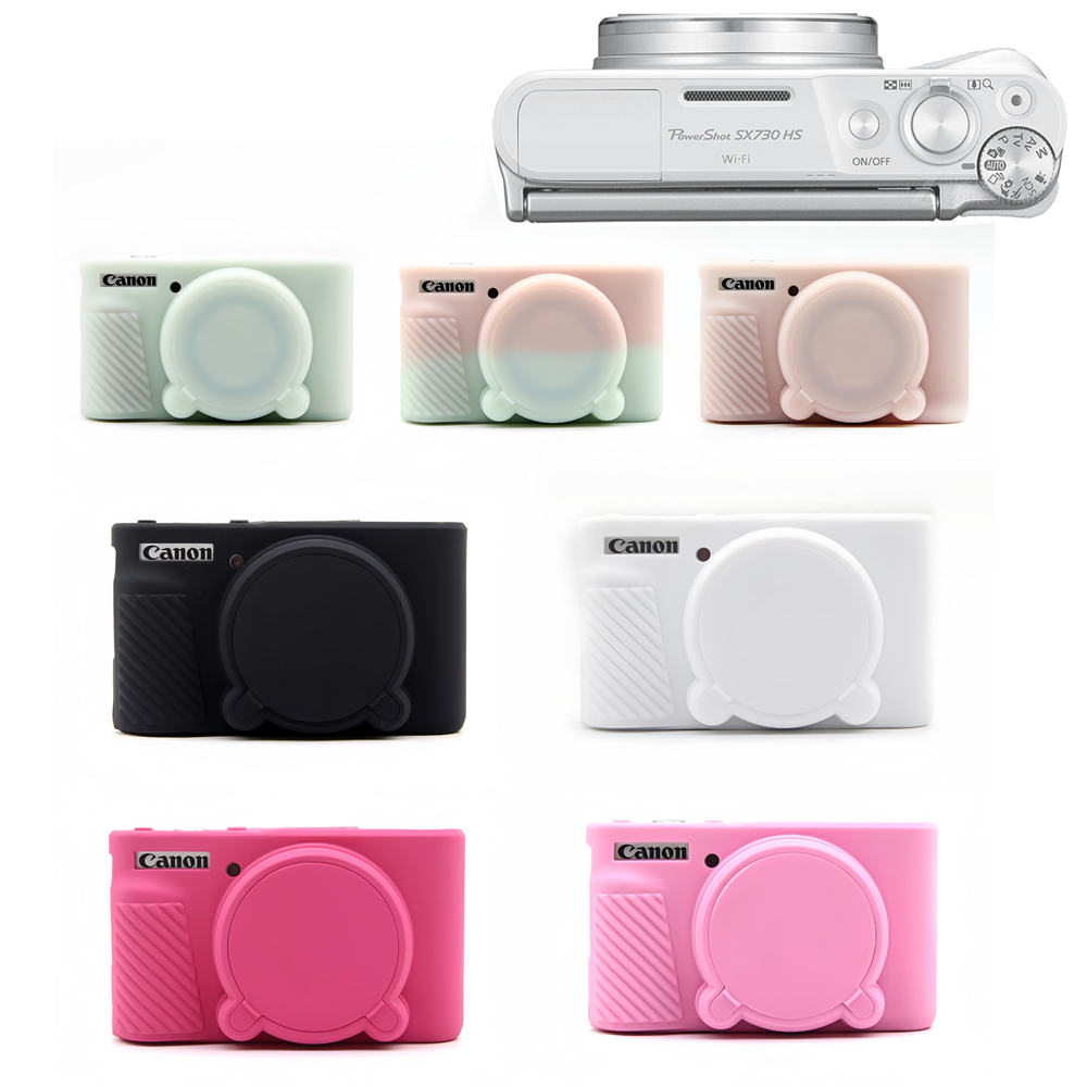 Photography Zone System - ยางซิลิโคนกรณีฝาครอบ Protector กรอบผิวสําหรับ Canon PowerShot Power