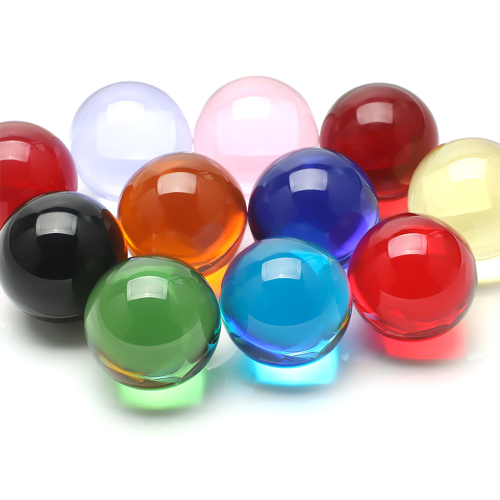Lens Ball Crystal - 30 มม.แก้วคริสตัลบอลโปร่งใสลูกปัดเลนส์ Fengshui ตกแต่งโคมระย้าสําหรับทรงกลมการถ่ายภาพตกแต่งบ้านตกแต่ง