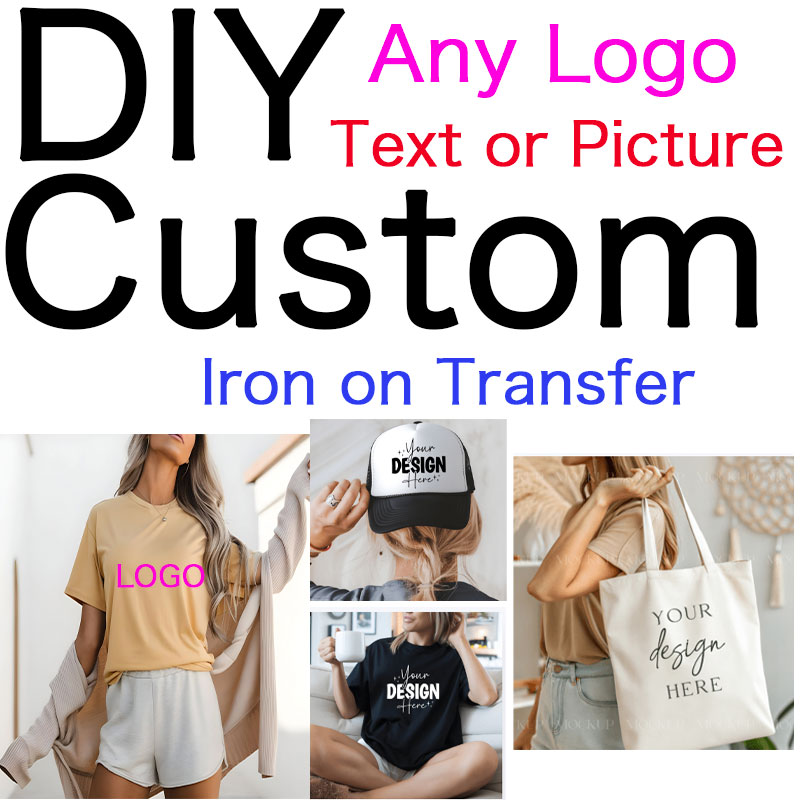 Photography Logo - แพทช์รีดร้อนลายโลโก้หรือรูปภาพตามสั่ง สำหรับเสื้อผ้า DIY เสื้อยืด สติ๊กเกอร์ถ่ายโอนความร้อนแบบ DTF