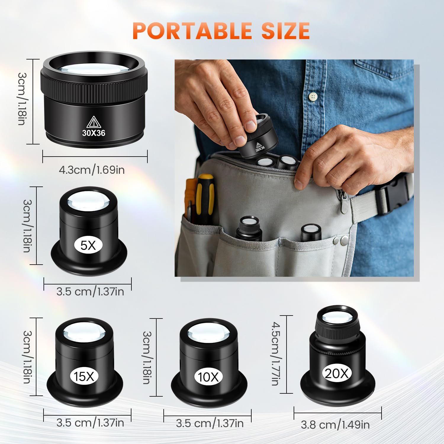 ชุดแว่นขยายสำหรับช่างอัญมณี 5  - Eye Piece Magnifier บทวิจารณ์และราคา