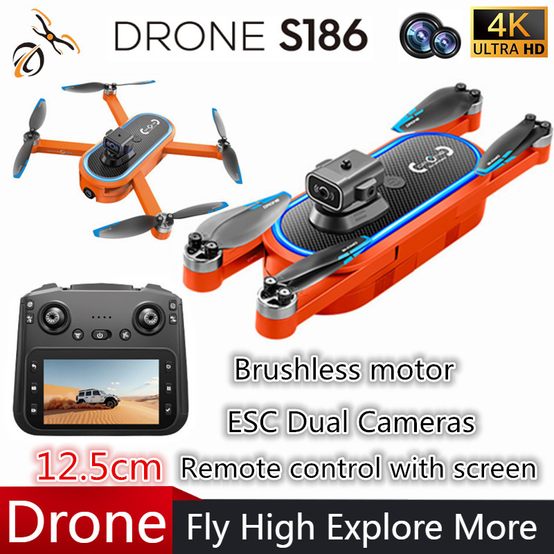 2025 S186 Drone Professional 4 - Photography Hd บทวิจารณ์และราคา