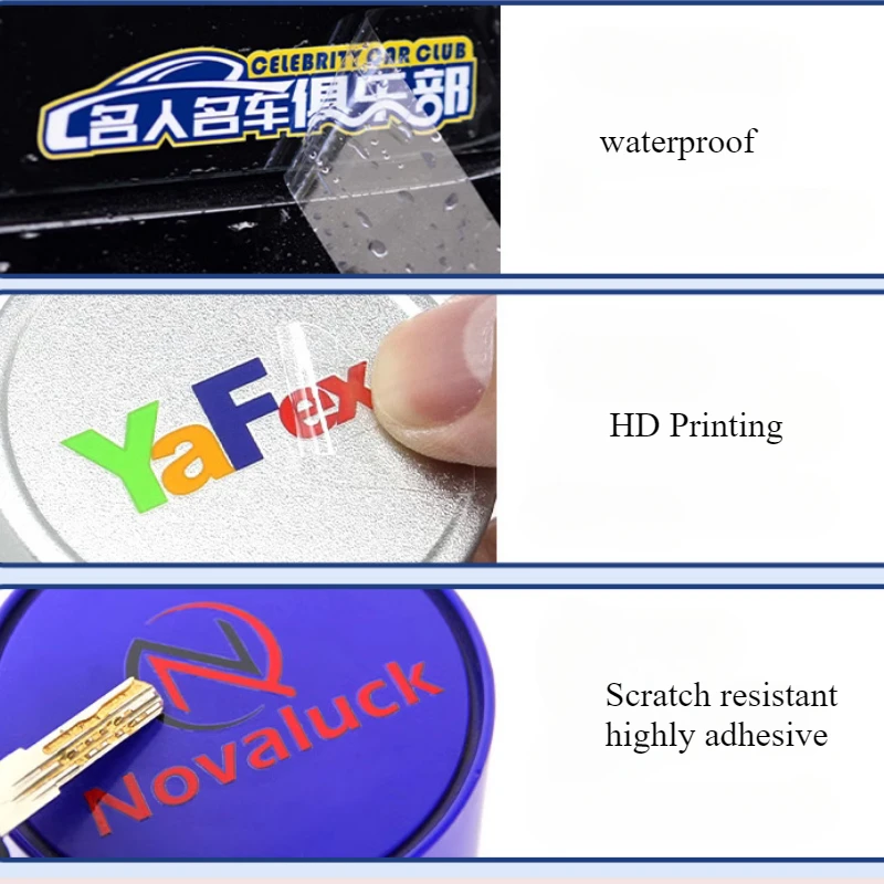 100PCS 3D ชื่อสติกเกอร์ใดๆขนาด - Photography Logo บทวิจารณ์และราคา