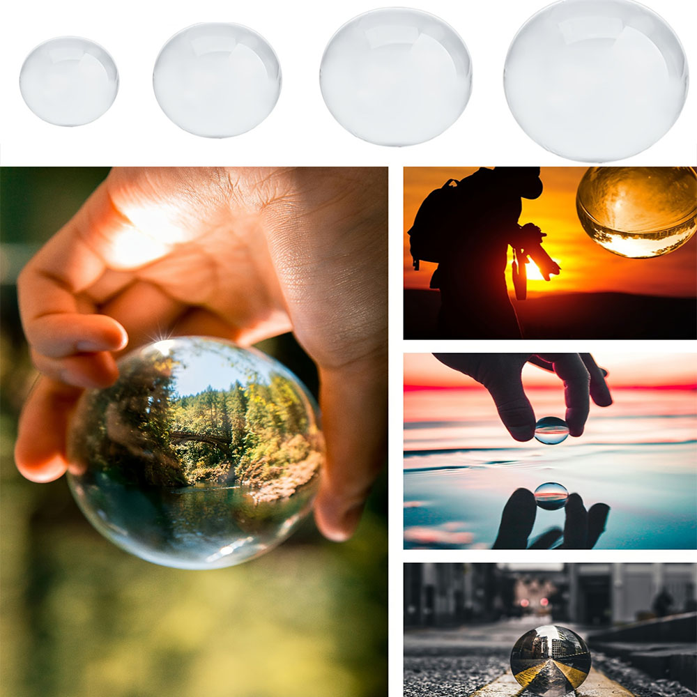 ลูกบอลคริสตัลสำหรับการถ่ายภาพ  - Lens Ball Crystal บทวิจารณ์และราคา