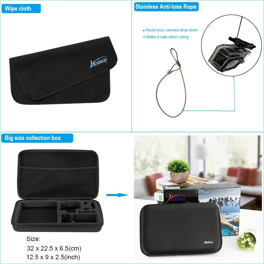 ชุดอุปกรณ์เสริม BoBidee สำหรับ - Gopro Action Camera Hero 13 Black บทวิจารณ์และราคา