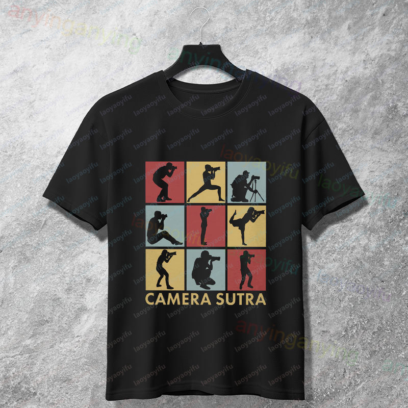 เสื้อยืดลายกราฟิกดีไซน์กล้องแล - Photography Graphic Design บทวิจารณ์และราคา