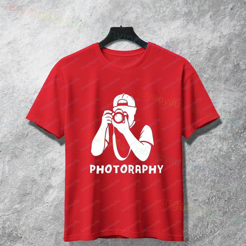 เสื้อยืดลายกราฟิกดีไซน์กล้องแล - Photography Graphic Design บทวิจารณ์และราคา