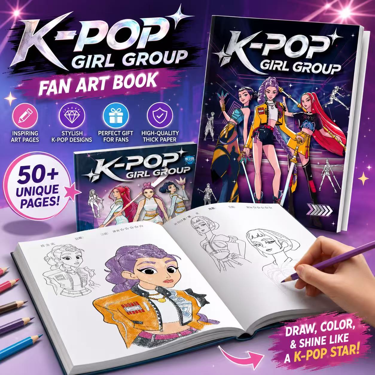 สมุดระบายสี อนิเมะ การ์ตูน ภาพ - Photography Hobby บทวิจารณ์และราคา