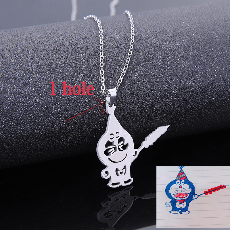 สร้อยคอจี้รูปภาพวาดเด็กแบบ DIY - Photography Logo บทวิจารณ์และราคา