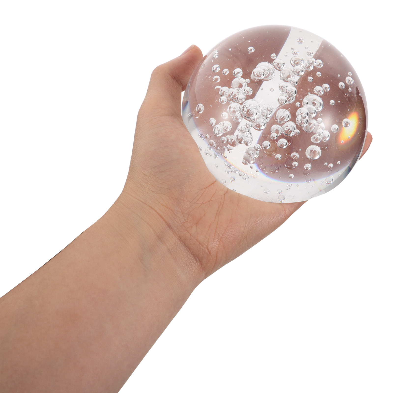 ของตกแต่งคริสตัลรูปครึ่งวงกลม  - Lens Ball Crystal บทวิจารณ์และราคา