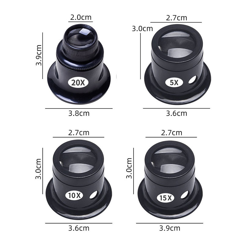 ชุดแว่นขยายแบบตาเดียว 4 ชิ้น/ช - Eye Piece Magnifier บทวิจารณ์และราคา