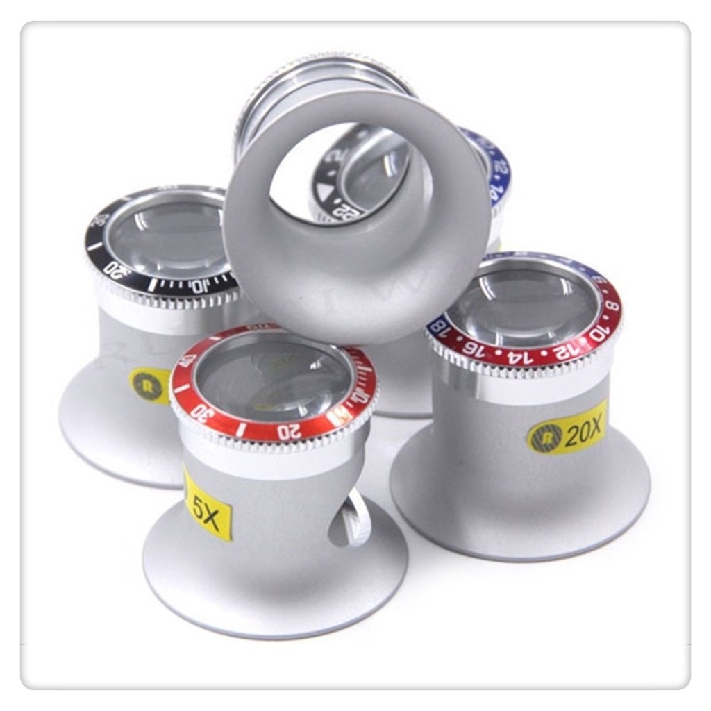 3X/4X/5X/10X/15X/20X ซ่อมนาฬิก - Eye Piece Magnifier บทวิจารณ์และราคา