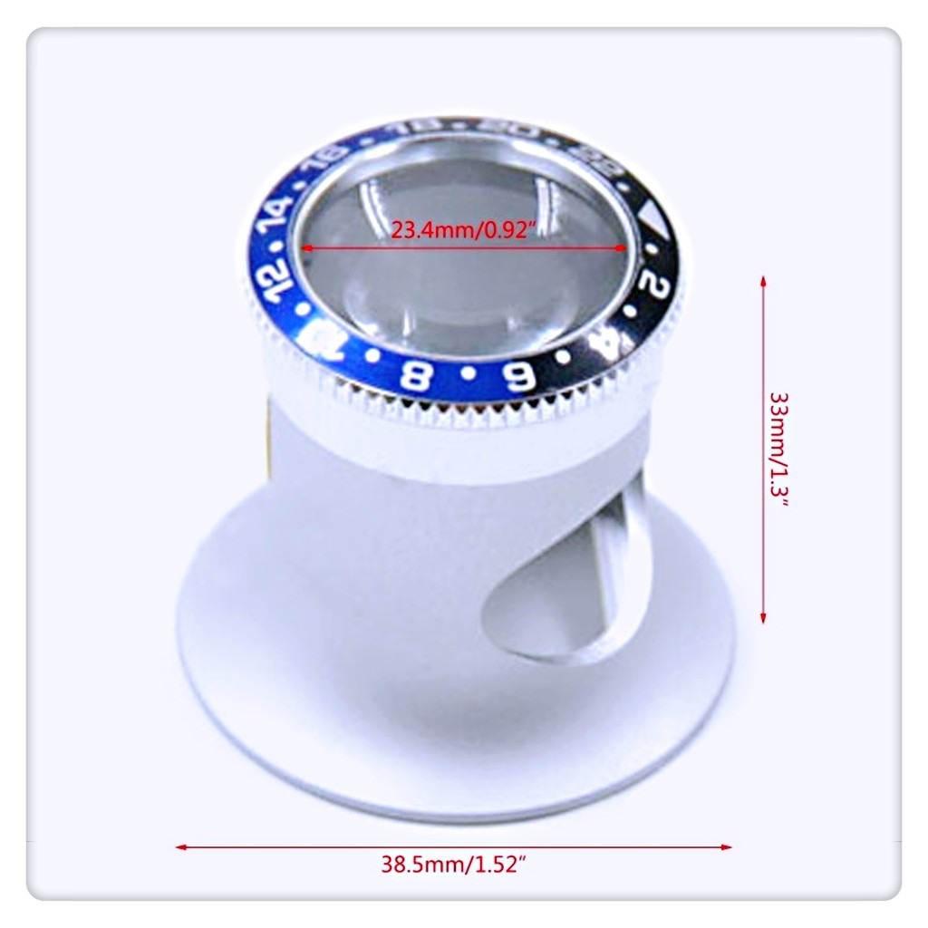 3X/4X/5X/10X/15X/20X ซ่อมนาฬิก - Eye Piece Magnifier บทวิจารณ์และราคา