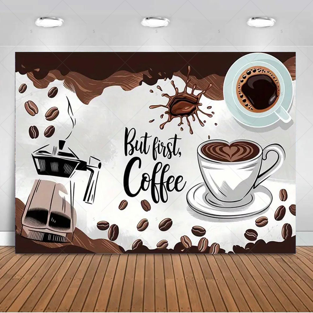ฉากหลังธีมกาแฟ อุปกรณ์ตกแต่งเม - Photography Coffee บทวิจารณ์และราคา