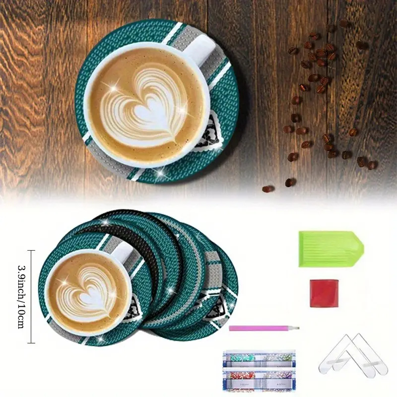 ชุด 6 ชิ้น แผ่นรองแก้ว DIY เพ้ - Photography Geometry บทวิจารณ์และราคา
